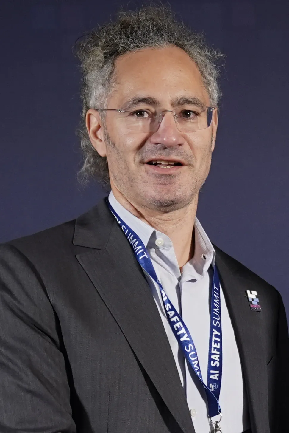 Palantir CEO Alex Karp at the AI Summit in Bletchley, England, in November 2023.