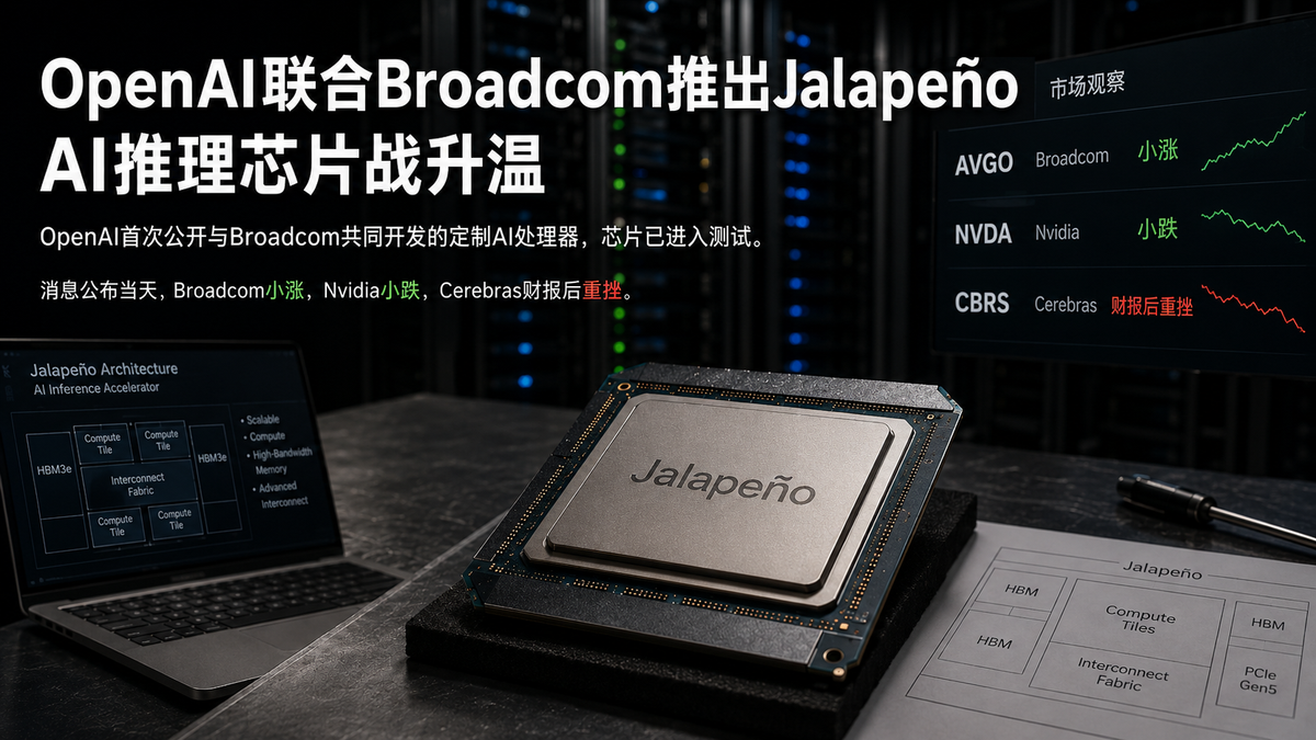 OpenAI推出Jalapeño AI推理芯片｜锐报