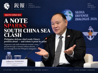 Philippine defence chief reads out and rebuts Chinese note at Seoul forum