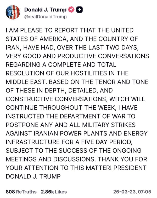 特朗普暂缓打击伊朗电厂：五天窗口期的三种走向