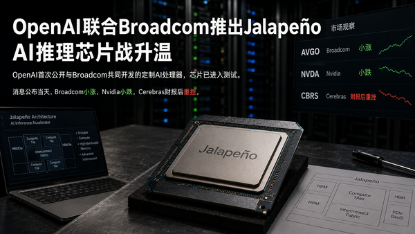 OpenAI联合Broadcom推出Jalapeño，AI推理芯片战升温