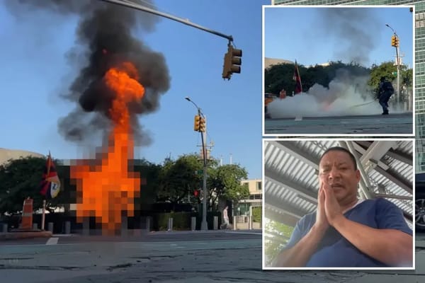 Man Dies After Setting Himself on Fire Outside UN Headquarters in New York