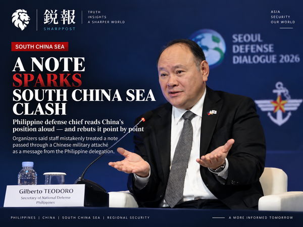 Philippine defence chief reads out and rebuts Chinese note at Seoul forum