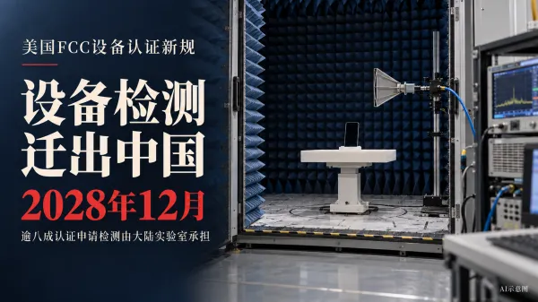 美国八成设备认证依赖中国大陆检测，FCC要求企业2028年迁出