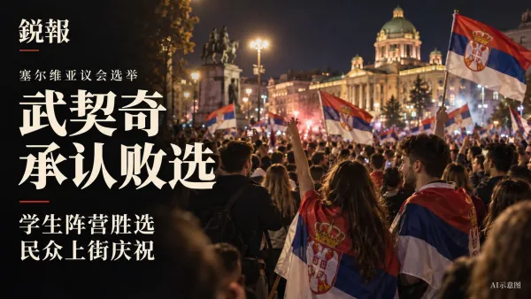 武契奇承认败选，塞尔维亚学生阵营胜选后上街庆祝