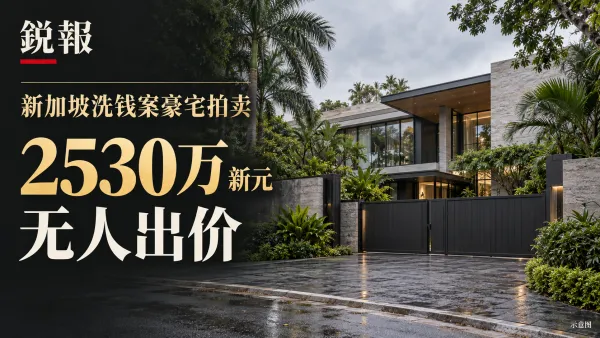 2530万新元豪宅无人出价，新加坡洗钱案房产拍卖遇冷